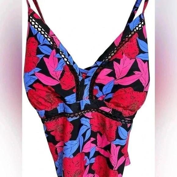 Dip Women’s Floral Tankini Swimsuit Top Size 3X NWT - Picture 2 of 8